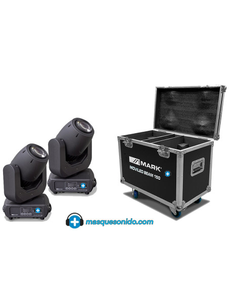 Pack 2 Cabezas Móviles Beam LED 150W