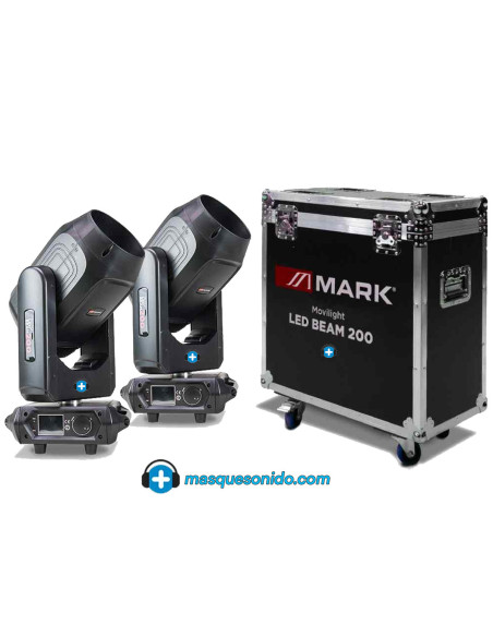 Pareja Cabezas Móviles Beam 200W LED
