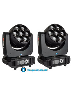 Pack 2 Cabezas Híbridas Zoom Wash/Beam