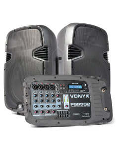 Vonyx PSS302 Set Portátil 10" SD/USB/MP3/Bluetooth con Trípode 2