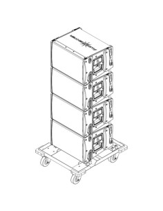 Audiocenter DOLLY + FUNDA PARA 4xT-45DSP