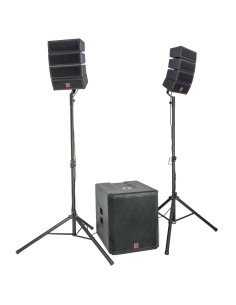 BST HELIOS2.1 – Sistema PA 2.1 activo 900W con sub 18" y 8 satélites