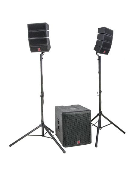BST HELIOS2.1 – Sistema PA 2.1 activo 900W con sub 18" y 8 satélites