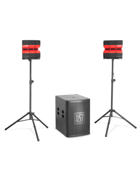 BST BST55-2.1 – Sistema PA activo 2.1 1200W RMS con sub 18"