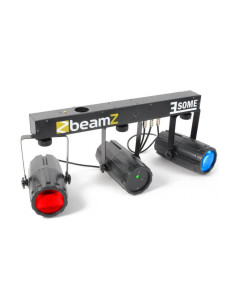 Beamz 3-Some Conjunto 2x 57 RGBW LEDs con Laser R/G