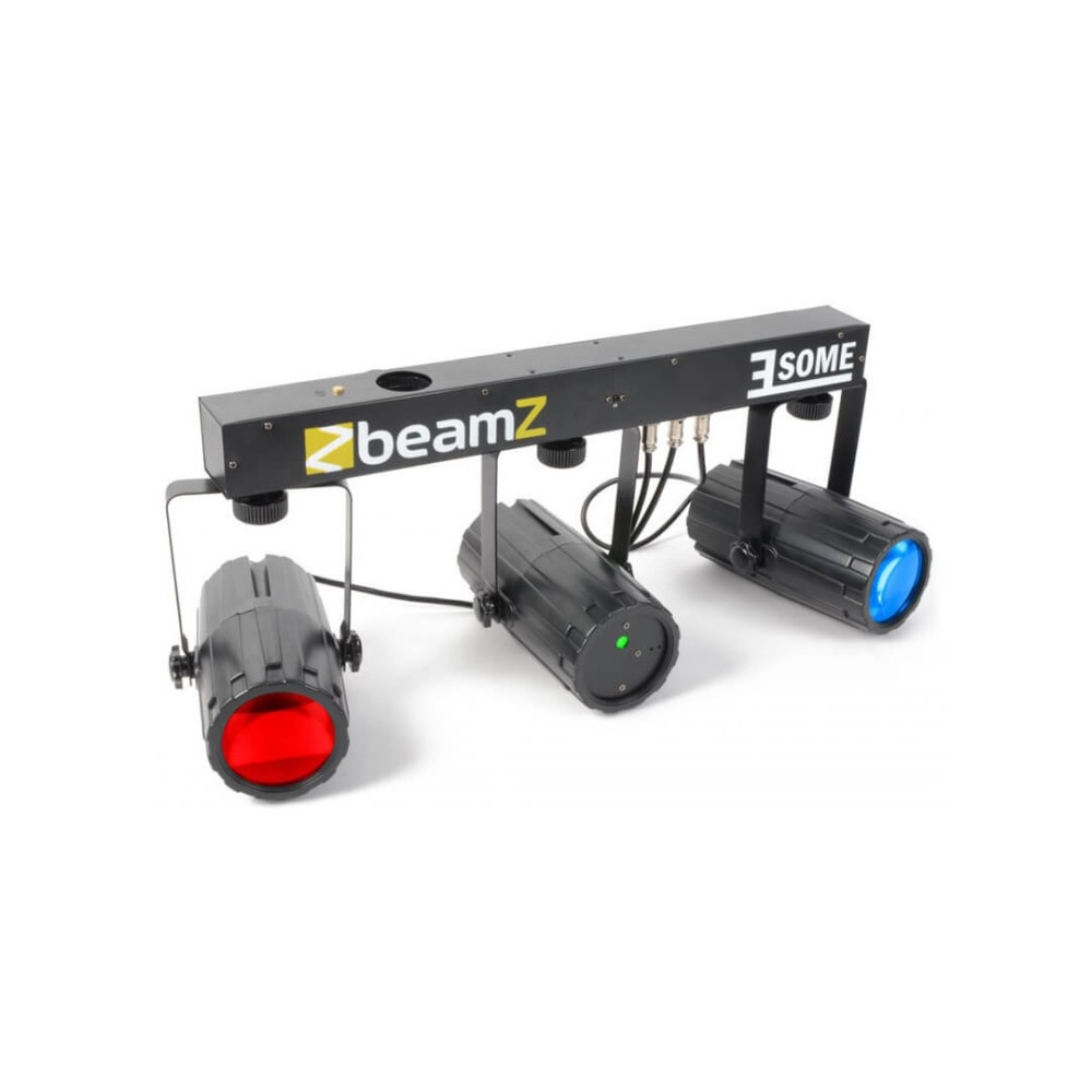 Beamz 3-Some Conjunto 2x 57 RGBW LEDs con Laser R/G