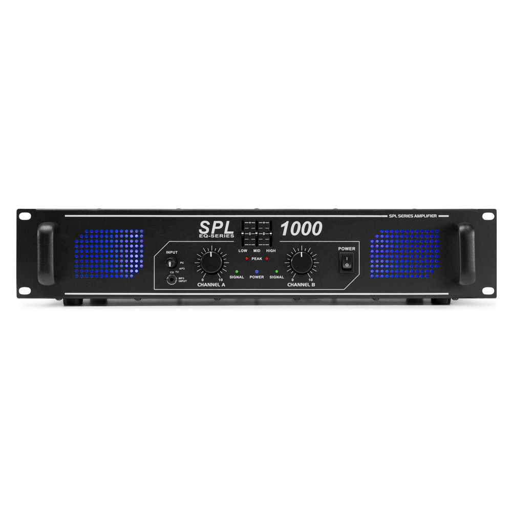 Pack Sonido Full Party 800W: Altavoces LED 8" + Amplificador EQ