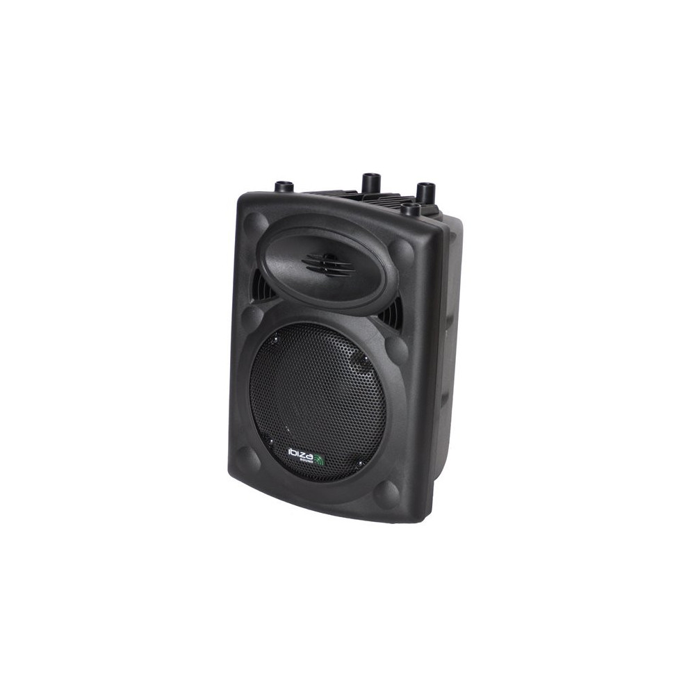 Pack 2 Altavoces Activos Ibiza 8" Bluetooth + Cable Link 6m