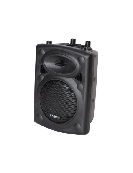 Pack 2 Altavoces Activos Ibiza 8" Bluetooth + Cable Link 6m