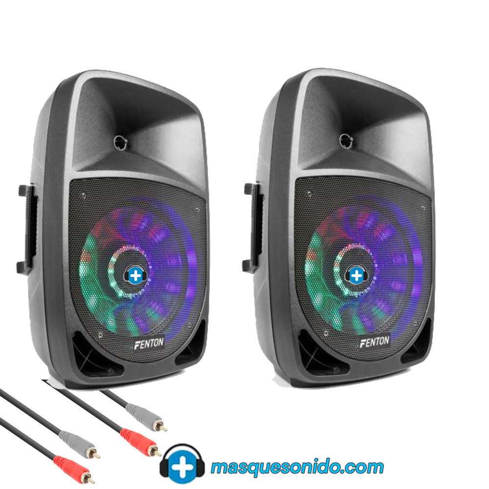 Pack Sonido "Mega Party" 15": Pareja Altavoces Fenton FT1500A (