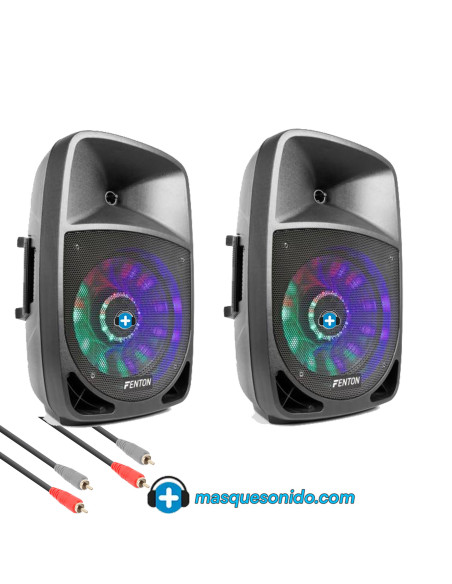 Pack Sonido "Mega Party" 15": Pareja Altavoces Fenton FT1500A (