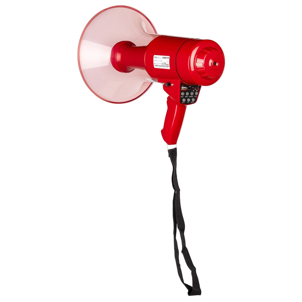 Vonyx   MEG050 Megáfono 50W con Luz LED