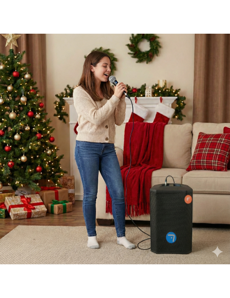 Pack Karaoke Seven SV8 Start: Altavoz 8" + Micrófono | Masquesonido