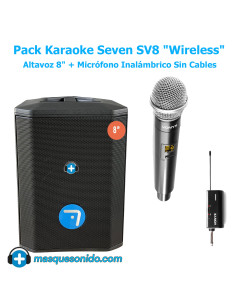 Pack Karaoke Inalámbrico Seven SV8: Altavoz 8" + Micro Sin Cables 2