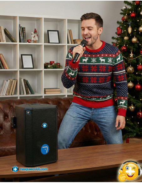 Pack Karaoke Inalámbrico Seven SV8: Altavoz 8" + Micro Sin Cables