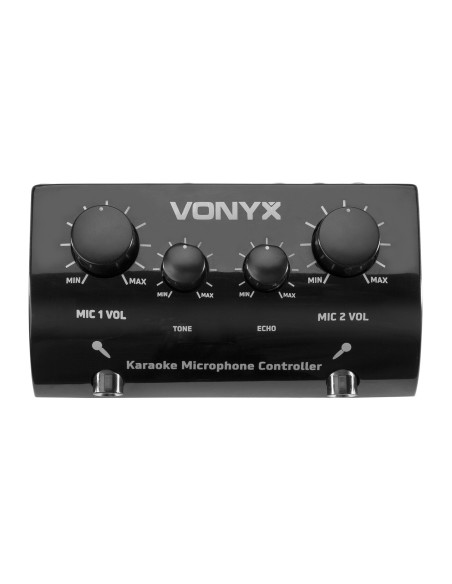 Vonyx   AV430B Controlador micrófonos Karaoke Negro