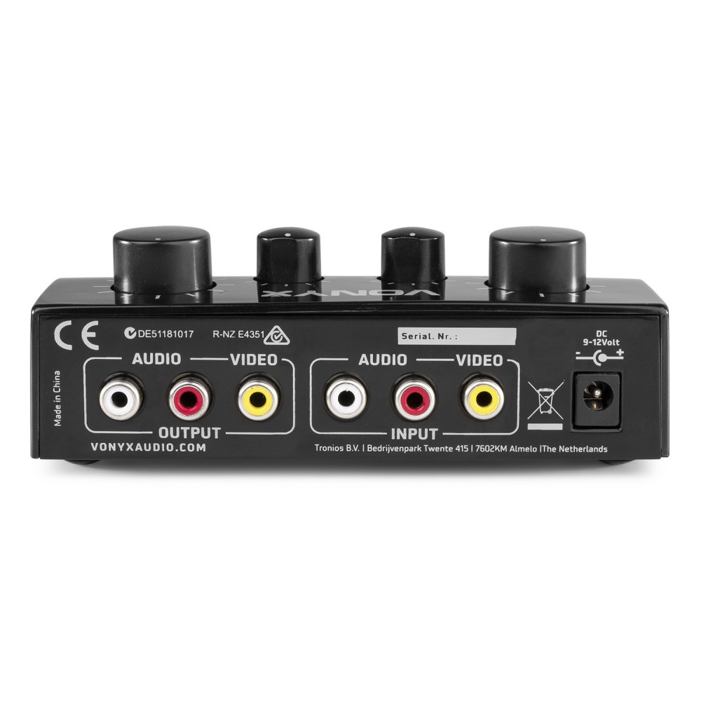 Vonyx   AV430B Controlador micrófonos Karaoke Negro