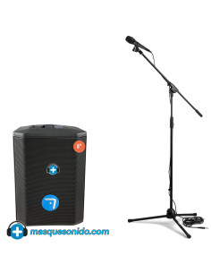 Pack Karaoke Stage Artist: Altavoz + Pie de Micro + Micrófono | Masquesonido