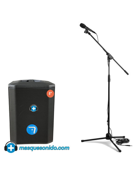Pack Karaoke Stage Artist: Altavoz + Pie de Micro + Micrófono | Masquesonido