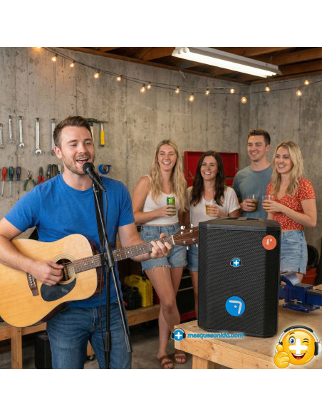 Pack Karaoke Stage Artist: Altavoz + Pie de Micro + Micrófono | Masquesonido