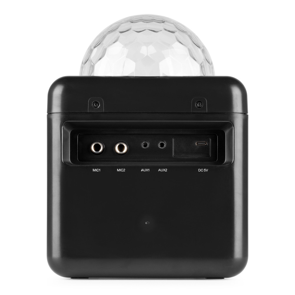 Fenton  KAR15B Altavoz Karaoke con 2 micrófonos Negro