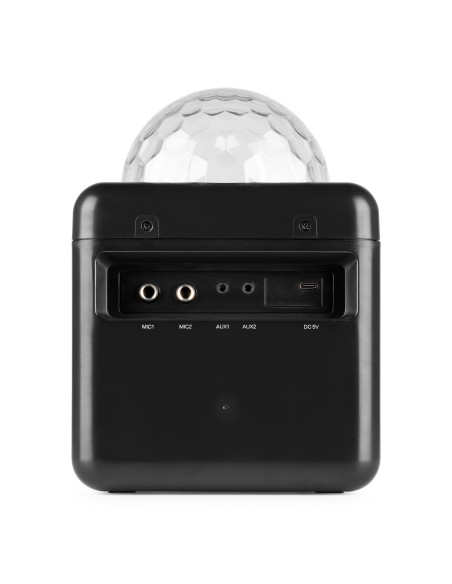 Fenton  KAR15B Altavoz Karaoke con 2 micrófonos Negro