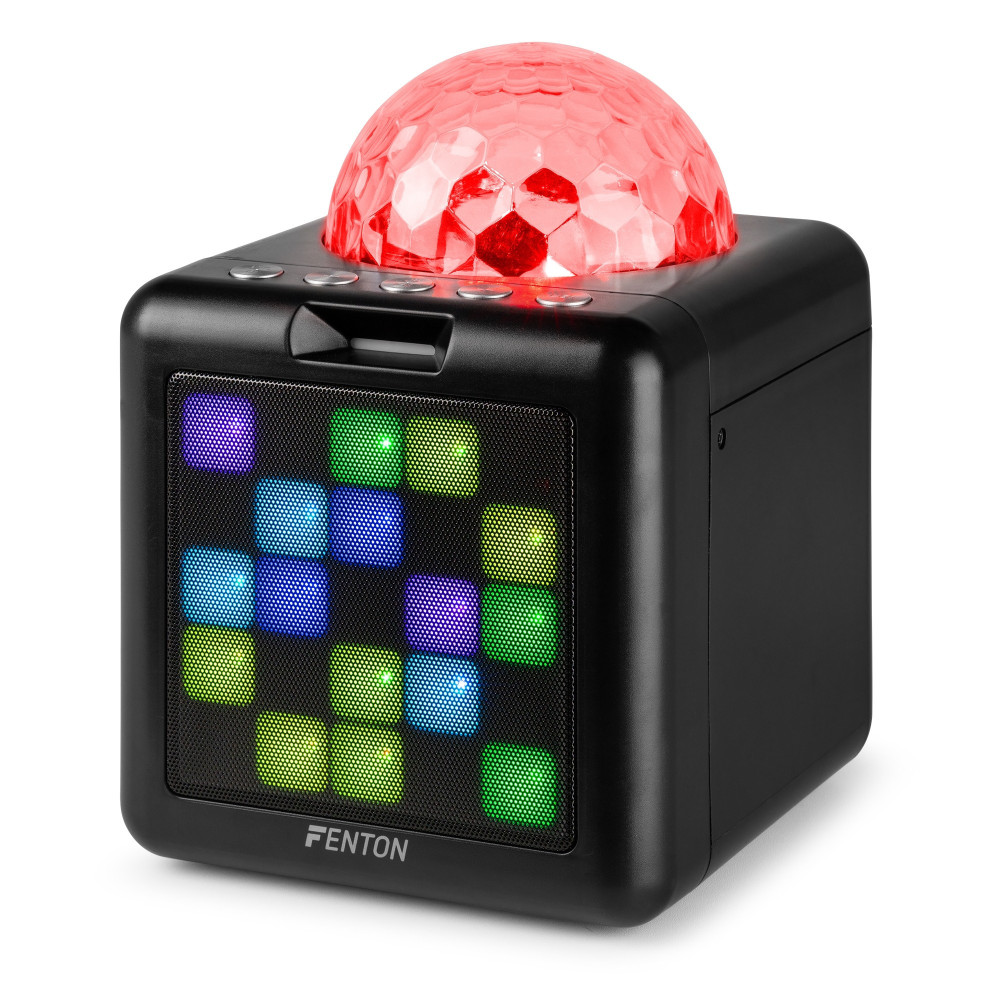 Fenton  KAR15B Altavoz Karaoke con 2 micrófonos Negro