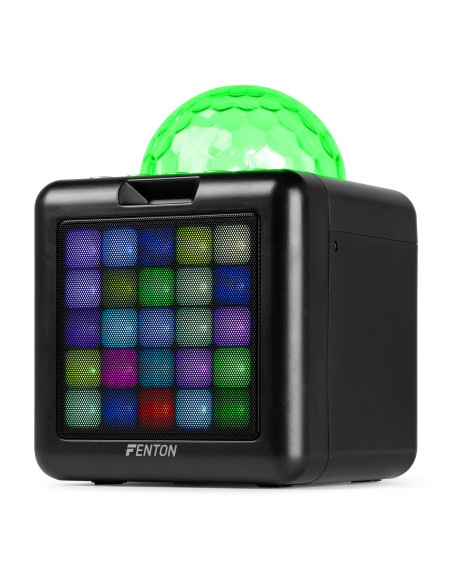 Fenton  KAR15B Altavoz Karaoke con 2 micrófonos Negro