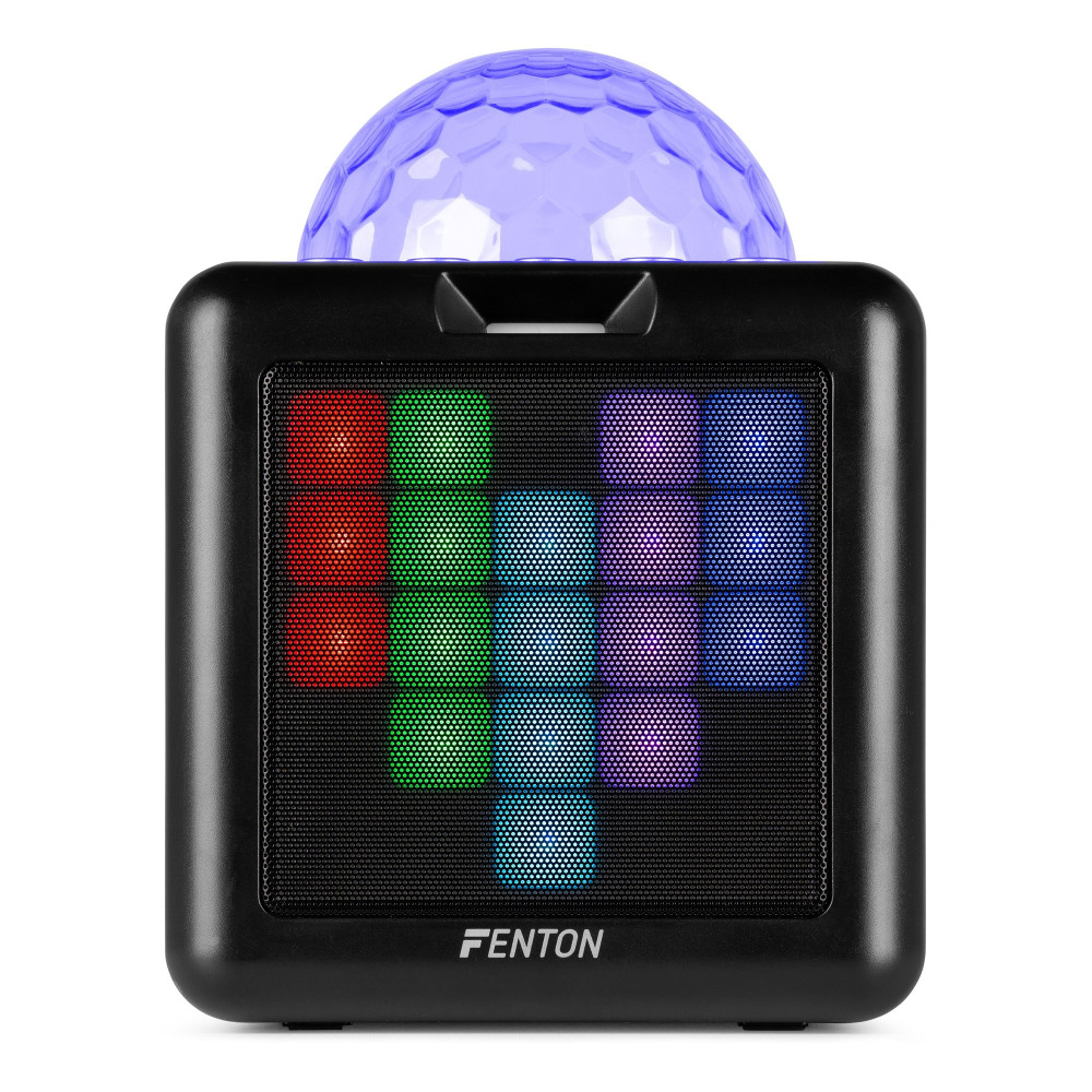 Fenton  KAR15B Altavoz Karaoke con 2 micrófonos Negro