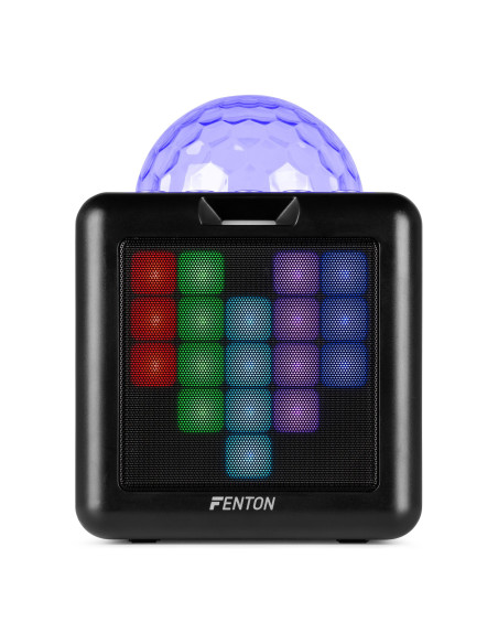 Fenton  KAR15B Altavoz Karaoke con 2 micrófonos Negro
