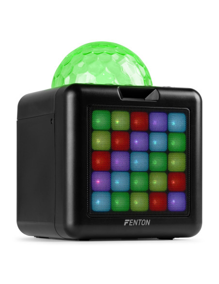 Fenton  KAR15B Altavoz Karaoke con 2 micrófonos Negro