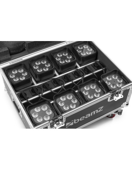 Pack 8x BeamZ BBP96 Batería + Flightcase Carga | Uplighting Profesional RGBAW-UV
