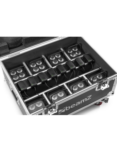 Pack 8x BeamZ BBP96 Batería + Flightcase Carga | Uplighting Profesional RGBAW-UV