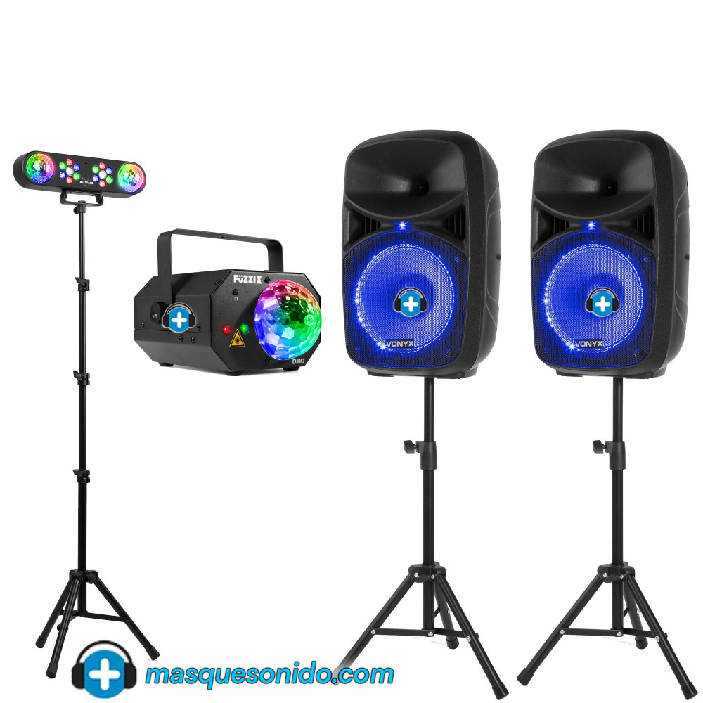 Pack Sonido Fiesta Casa 600W + Luces Láser y LED | Envío 24-48h