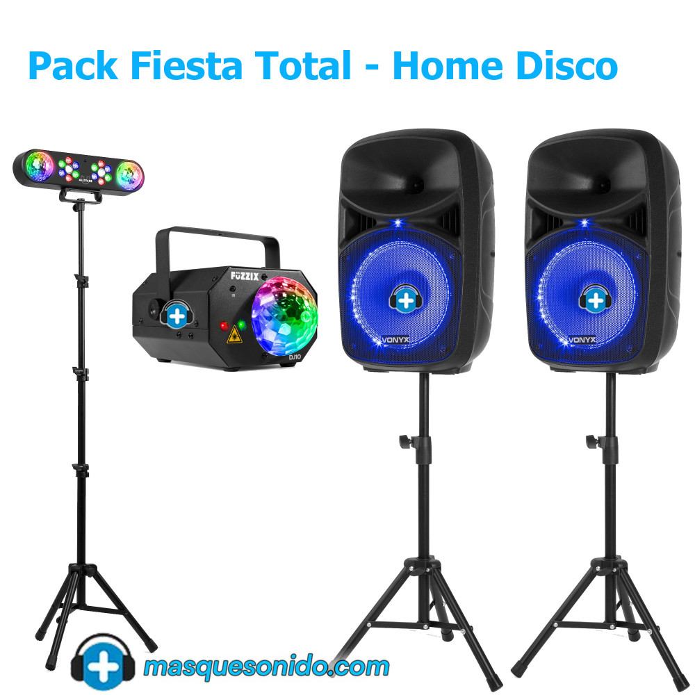 Pack Sonido Fiesta Casa 600W + Luces Láser y LED | Envío 24-48h