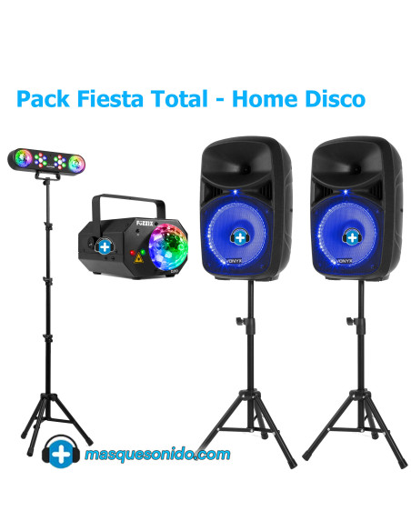 Pack Sonido Fiesta Casa 600W + Luces Láser y LED | Envío 24-48h