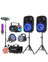 Pack "House Party LEGEND": Sonido 600W + Set Iluminación Total (Láser, Humo, UV y PAR)