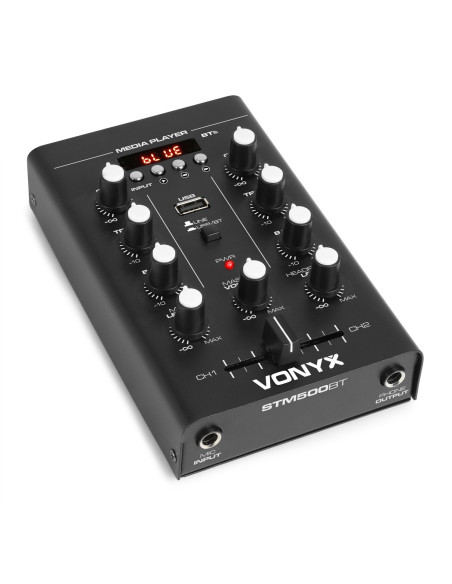 Pack Fiesta DJ Starter Kit PRO -  Equipo Modular 800W Max + Mesa Mezclas Bluetooth + Set Iluminación Full-Party