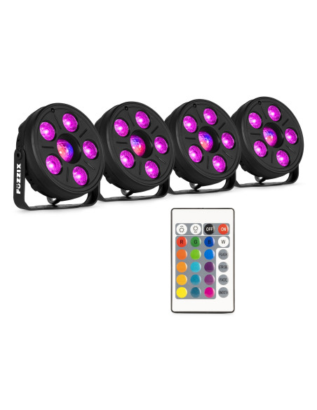 Pack Fiesta DJ Starter Kit PRO -  Equipo Modular 800W Max + Mesa Mezclas Bluetooth + Set Iluminación Full-Party