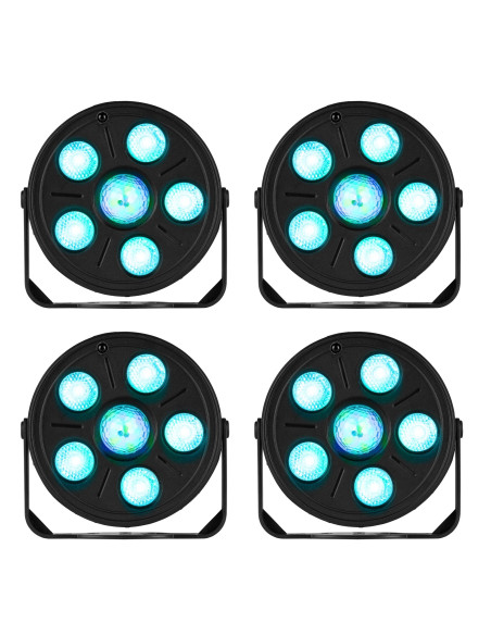 Pack Fiesta DJ Starter Kit PRO -  Equipo Modular 800W Max + Mesa Mezclas Bluetooth + Set Iluminación Full-Party