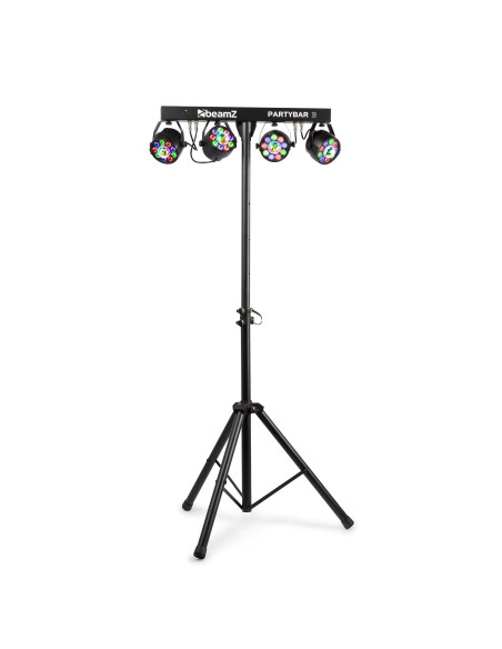 Pack Fiesta Escenario Pro: Altavoces Activos + 2 PartyBars y UV