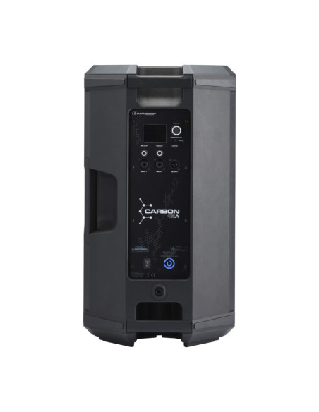 rasera: Panel de control DSP y conexiones del altavoz activo Carbon 12A con Bluetooth