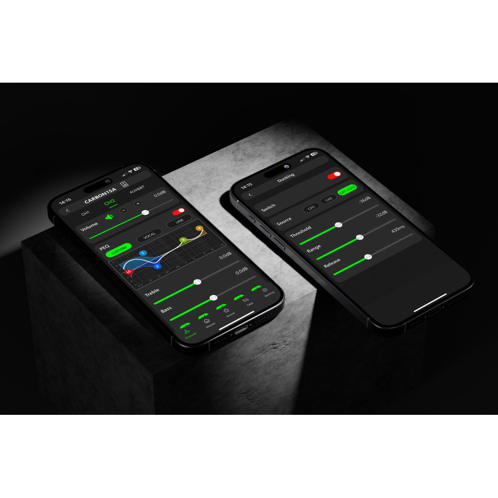 Modifica facilmente la ecualizacion de tu equipo desde la aplicacion, todo el control desde tu movil