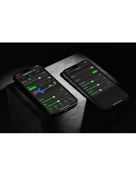 Modifica facilmente la ecualizacion de tu equipo desde la aplicacion, todo el control desde tu movil