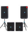 Pack sonido  Audiophony Carbon 2.2 | 2x12" + 2x18" + Soportes