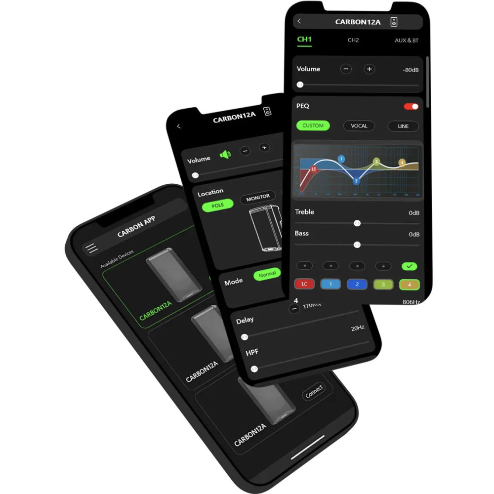 Pack sonido  Audiophony Carbon 2.2 | 2x12" + 2x18" + Soportes