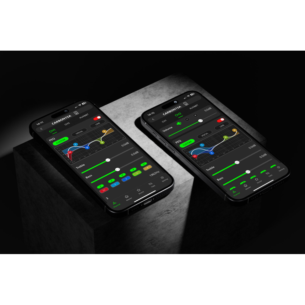 Pack 2 Altavoces Activos 15" Carbon 15A + Soportes | Sonido Potente