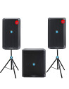 Equipo de sonido 2.1 con 2 altavoces 15 pulgadas y Subwoofer de 18 pulgadas de la serie Carbon,