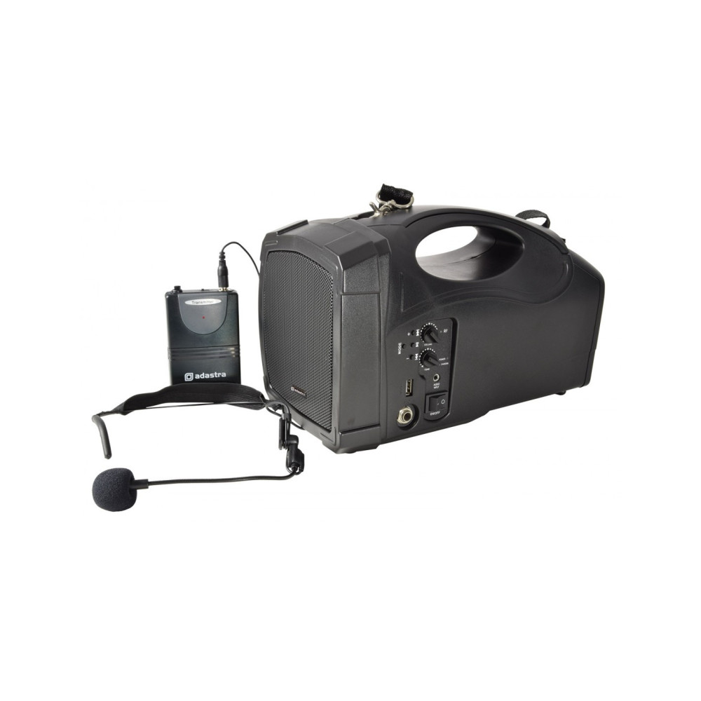 Adastra H25B Equipo Portátil con Batería, Micrófono, USB, FM y Bluetooth