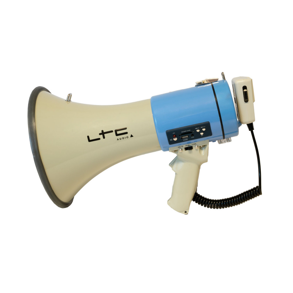 LTC  MEGA60USB MEGAFONO 60W CON SIRENA Y PUERTO USB/SD